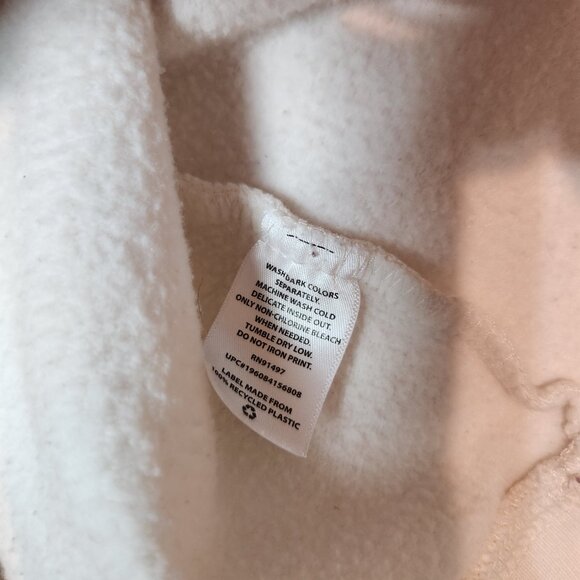 Def Leppard Sweatshirt Women's L Beige Pink 1987 Animal Retro Crewneck Ladies - Picture 7 of 13